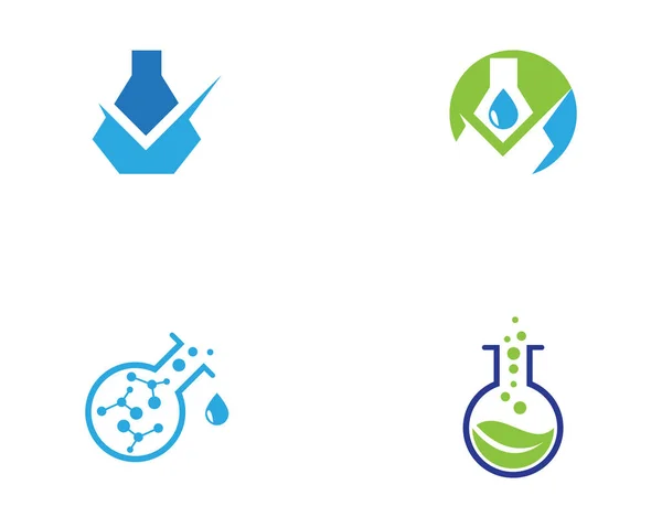 Zdrowie Laboratorium Medyczne Logo Szablon Wektor Ilustracja — Wektor stockowy