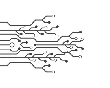 Devre şablon vektör çizim simgesi tasarım