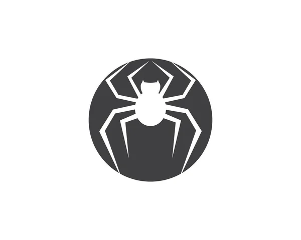 Spider Logo Disegno Vettoriale Illustrazione Modello Progettazione — Vettoriale Stock