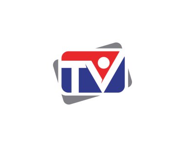 TV İzleyicisi simge vektör çizim tasarım logosu