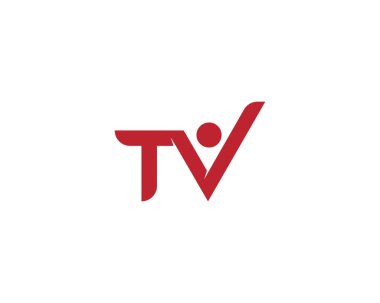 TV İzleyicisi simge vektör çizim tasarım logosu