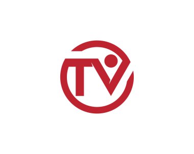 TV İzleyicisi simge vektör çizim tasarım logosu