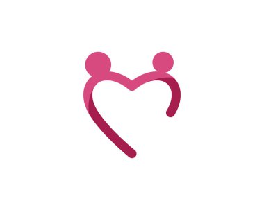 Evlat Edinme ve Toplum Bakımı Logo şablonu vektör simgesi