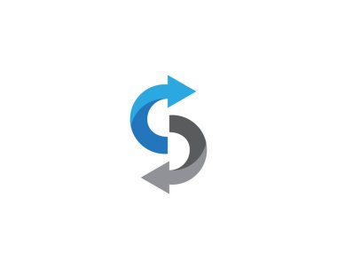 Ok vektör illüstrasyon simgesi Logo Şablonu tasarımı