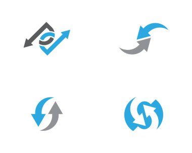 Ok vektör illüstrasyon simgesi Logo Şablonu tasarımı