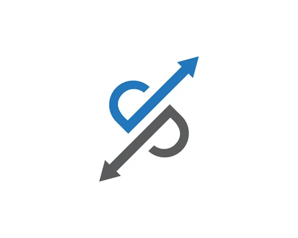 Дизайн Логотипа Иконки Векторной Стрелкой — стоковый вектор