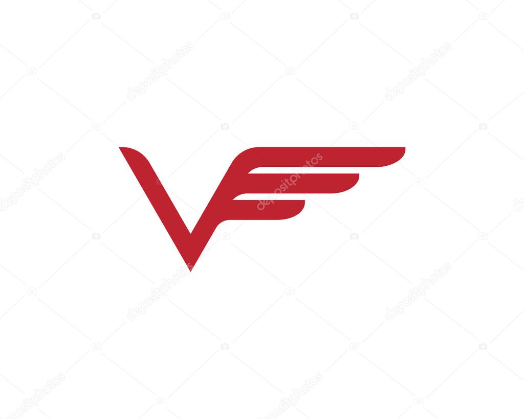 Wing Falcon Logo Template vector illustration design