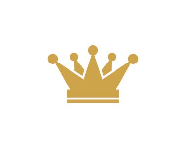 Crown Logo Şablonu vektör çizimi tasarımı