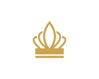Crown Logo Şablonu vektör çizimi tasarımı