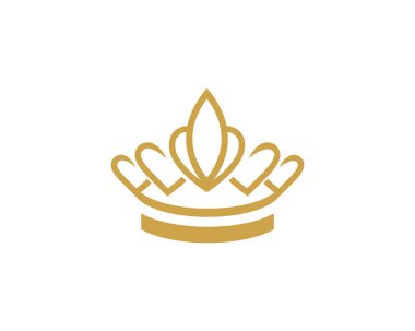 Crown Logo Şablonu vektör çizimi tasarımı