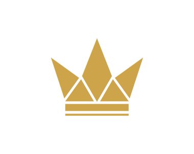 Crown Logo Şablonu vektör çizimi tasarımı