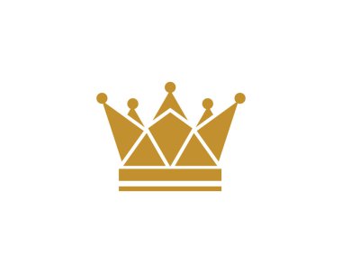 Crown Logo Şablonu vektör çizimi tasarımı