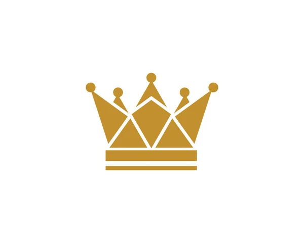 Crown Logo Template Vetor Ícone Ilustração Design — Vetor de Stock