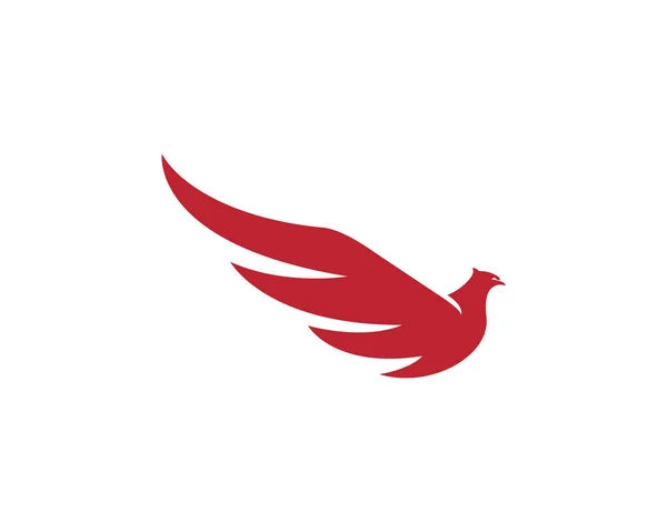 Falcon Logo Mall Vektor Illustration Design — Stock vektor