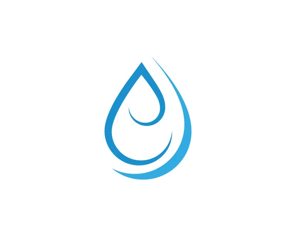 Wasser Tropfen Logo Vorlage Vektor Illustration Design — Stockvektor