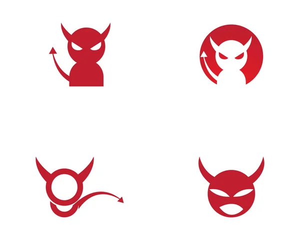 Devil Horn Vector Icon Design Illustration Logo Template — Stock Vector