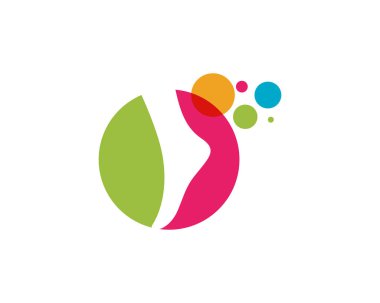 foot Logo Şablonu vektör illüstrasyon tasarımı
