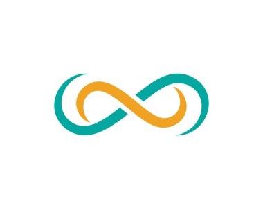 Sonsuzluk Tasarımı Vektör Simgesi Logo şablonu tasarımı