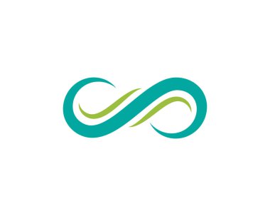 Sonsuzluk Tasarımı Vektör Simgesi Logo şablonu tasarımı