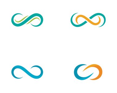 Sonsuzluk Tasarımı Vektör Simgesi Logo şablonu tasarımı
