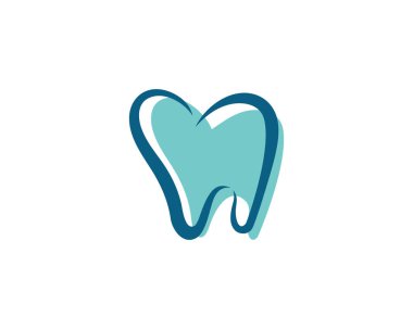 Diş logosu Şablon vektör çizim simgesi tasarımı