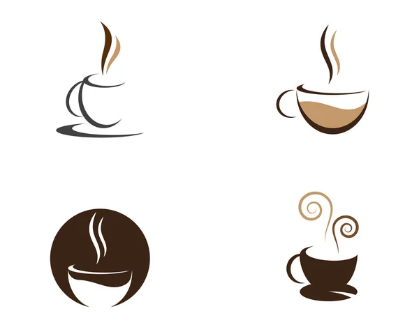 Coffee Cup Logo Template Vector Icon Design — Stock Vector