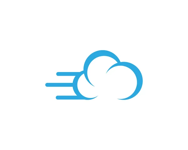 Cloud Szablon Wektor Ikona Ilustracja Projekt — Wektor stockowy