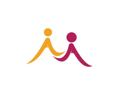 Topluluk, ağ ve sosyal simge tasarım şablonu