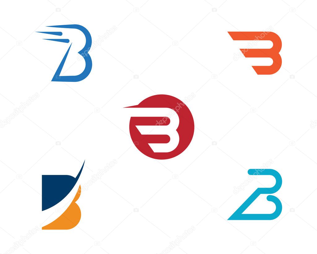 B Letter logo template vector illustration