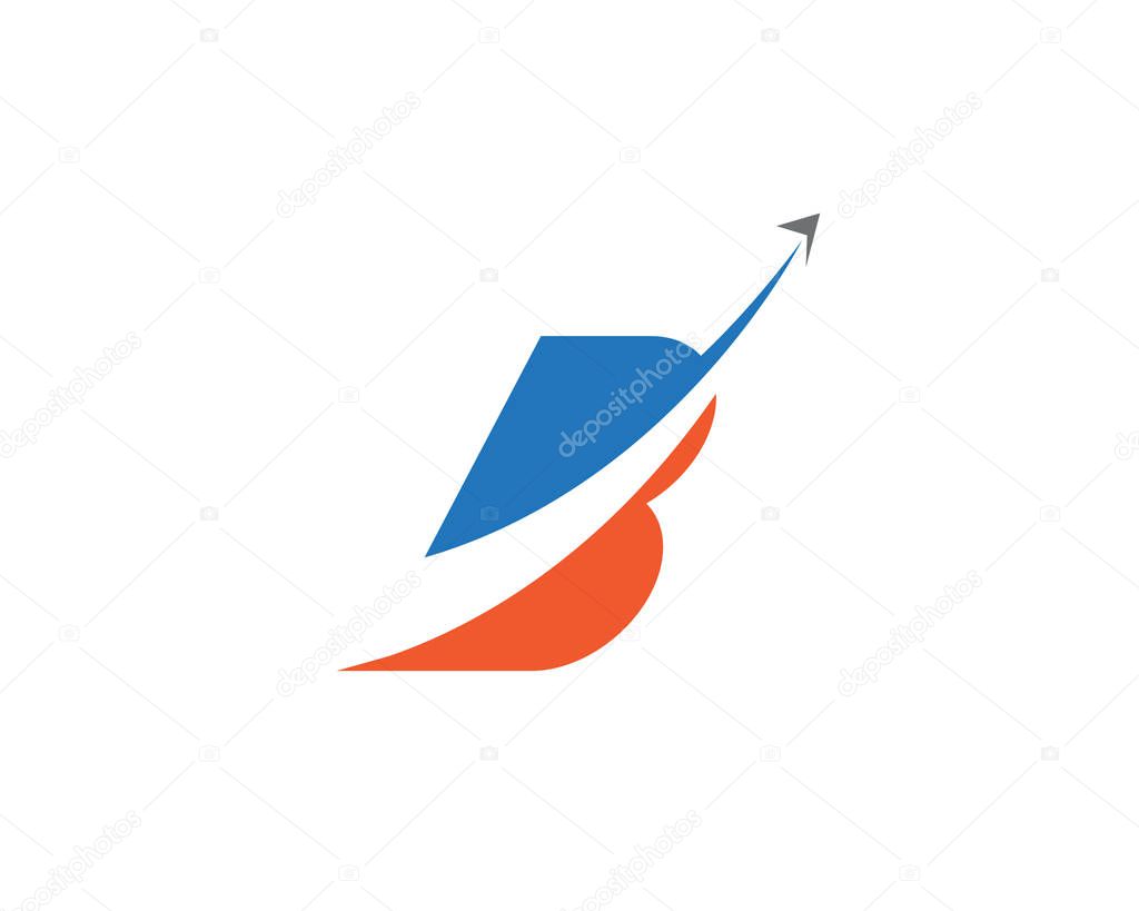 B Letter logo template vector illustration