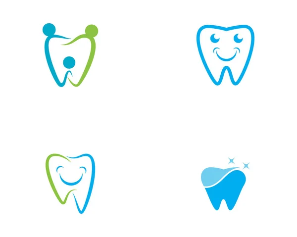 Дизайн Іконок Стоматологічного Логотипу Шаблон Векторні Ілюстрації — стоковий вектор