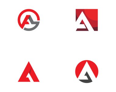 Bir Harf Logo Şablonu vektör illüstrasyon tasarımı
