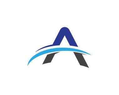 Bir Harf Logo Şablonu vektör illüstrasyon tasarımı