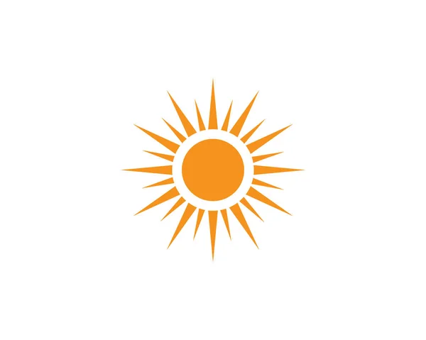 Sun Vector Ilustração Icon Logo Template Design — Vetor de Stock