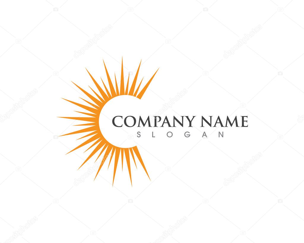 Sun Vector illustration Icon Logo Template design