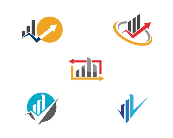 Business Finance Logo Mall Vektor Ikon Design — Stock vektor