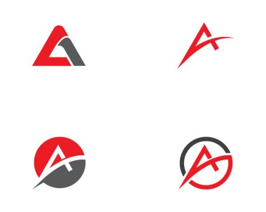 Bir Harf Logo Şablonu vektör illüstrasyon tasarımı