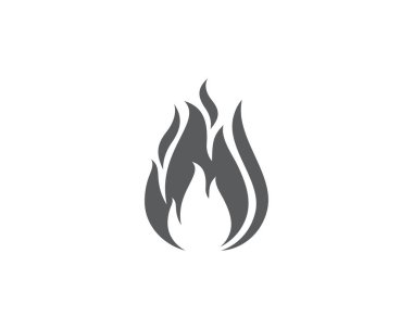 Ateş vektörü çizim şablonunu ateşle