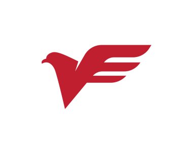 Falcon Logo Şablonu vektör çizimi tasarımı