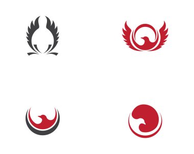 Falcon Logo Şablonu vektör çizimi tasarımı