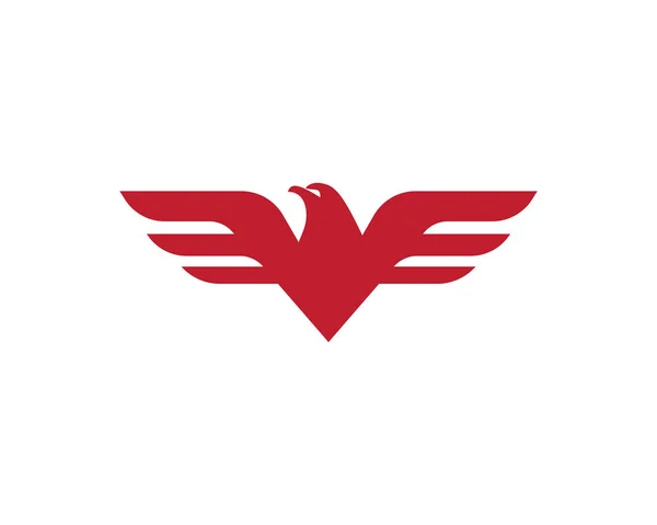 Falcon Logo Mall Vektor Illustration Design — Stock vektor