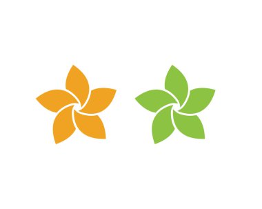 Güzellik Plumeria Simgesi Çiçek Tasarımı Çizim Şablonu