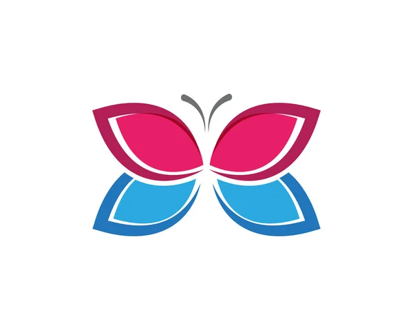 美丽蝴蝶矢量图标的设计 — 图库矢量图片