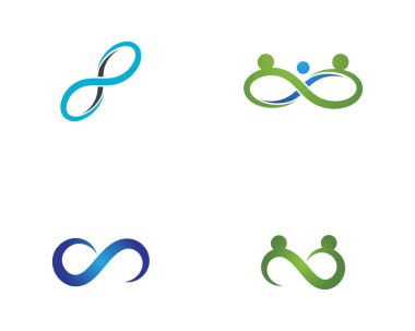 Sonsuzluk Tasarımı Vektör Simgesi Logo şablonu tasarımı