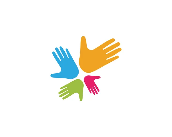 Handpflege Logo Vorlage Vektorsymbol Unternehmen — Stockvektor