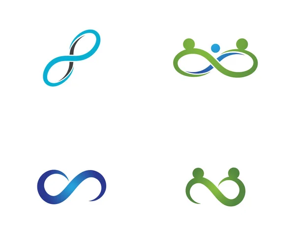 Infinity Design Vector Pictogram Illustratie Logo Template Ontwerp — Stockvector