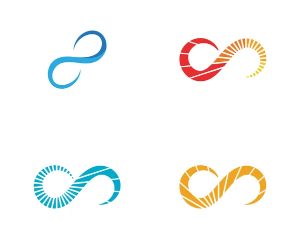 Нескінченність Дизайн Векторна Ілюстрація Дизайн Шаблону Логотипу — стоковий вектор