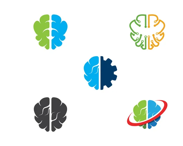 Дизайн Шаблона Векторной Иллюстрации Мозга Здоровья — стоковый вектор