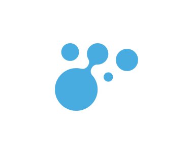 Molekül sembolü logo şablonu vektör illüstrasyon tasarımı 