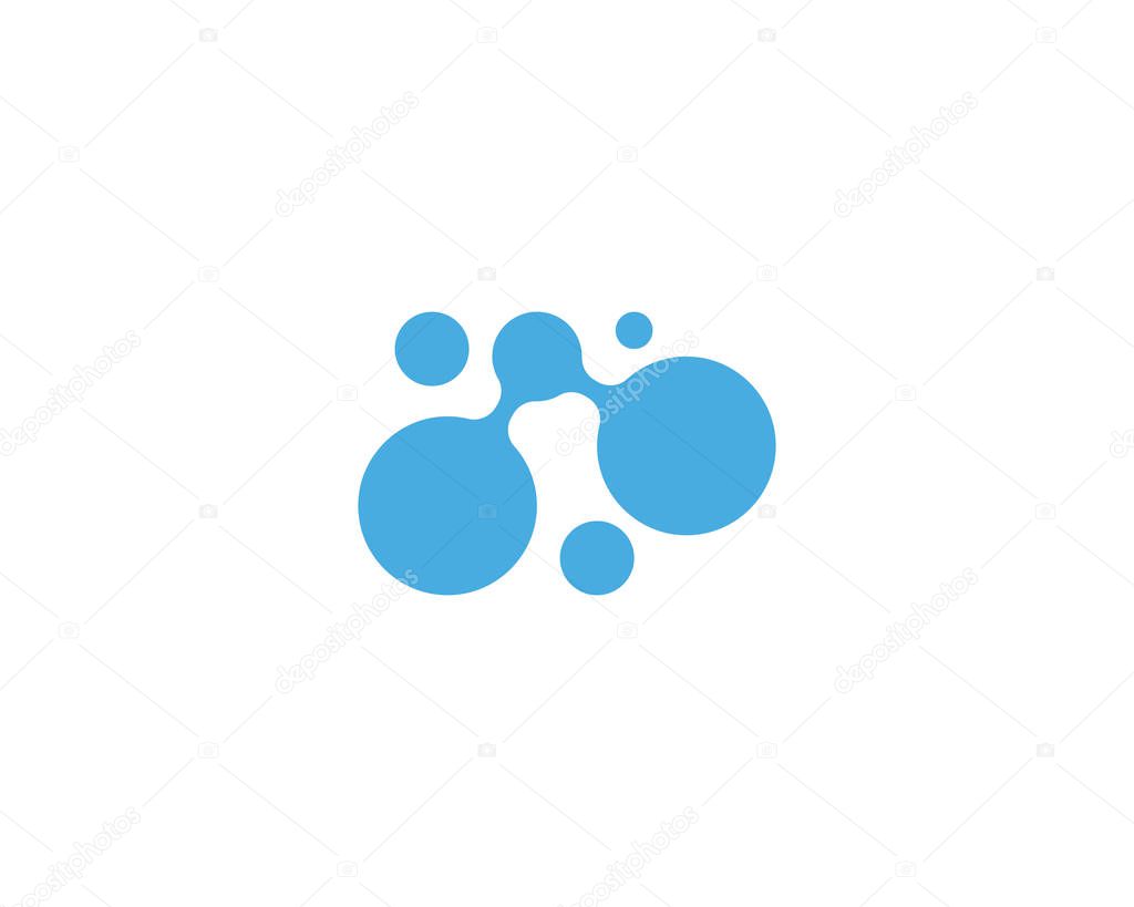 Molecule symbol logo template vector illustration design